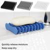 Silicone Soap Dish Self Draining Soap Box Plate Tray Shower Soap Holder Draining Kitchen Sink SpongeHolder Bathroom Accessories