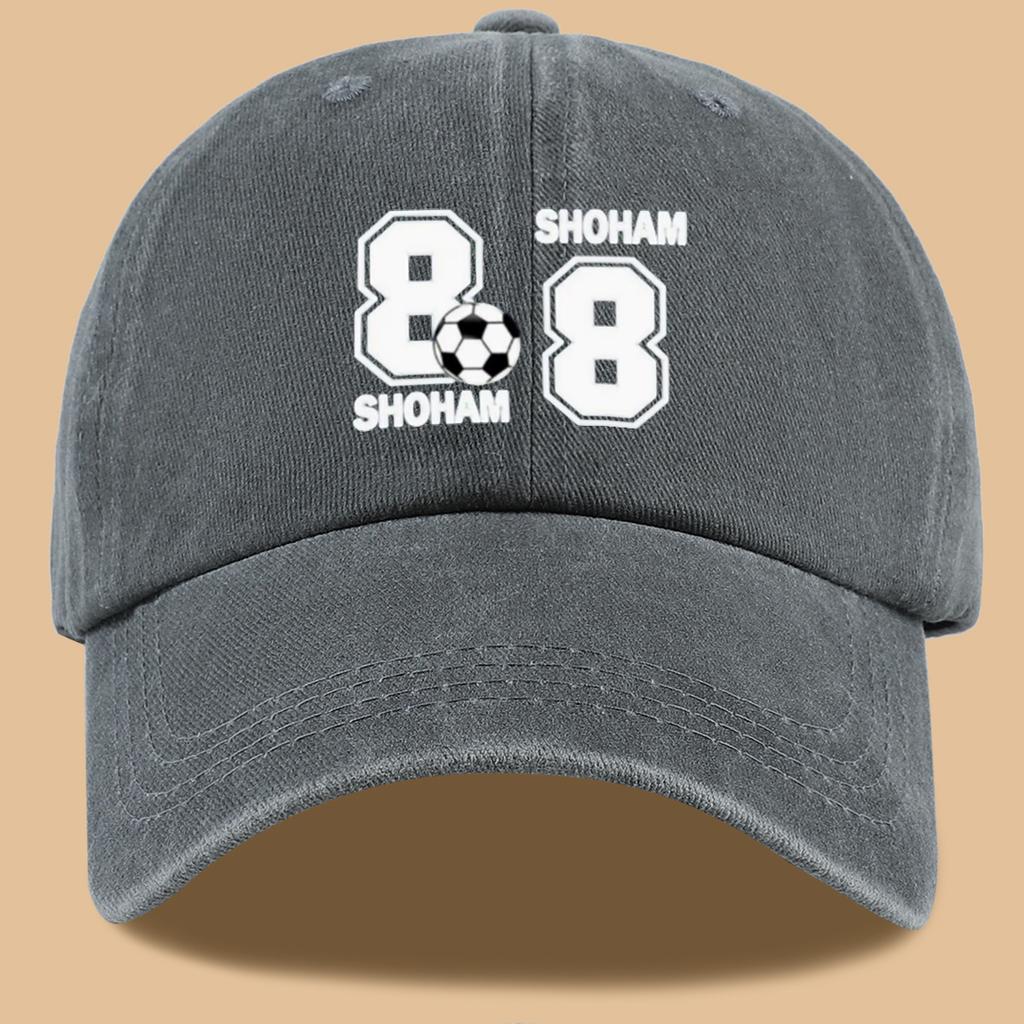 Printed Baseball Cap Trendy Personalized Fashion Cap SHOHAM Letter Decoration Unisex Adjustable Cap