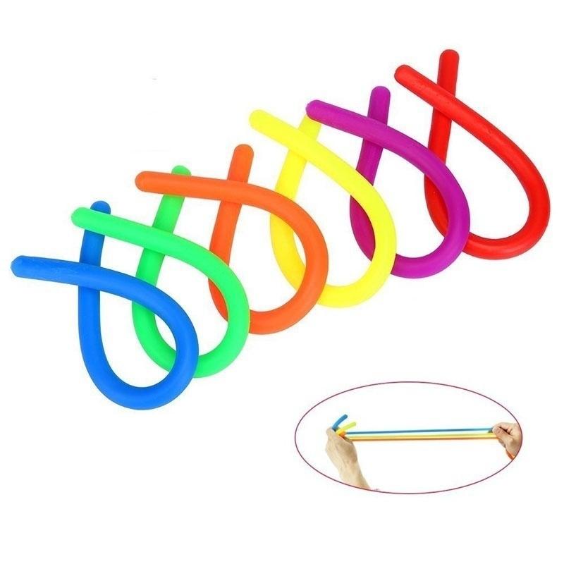 2PCS Hand Hyperflex Stretchy String Fidget Finger Reduce Stress ADHD Autism Rope Toy