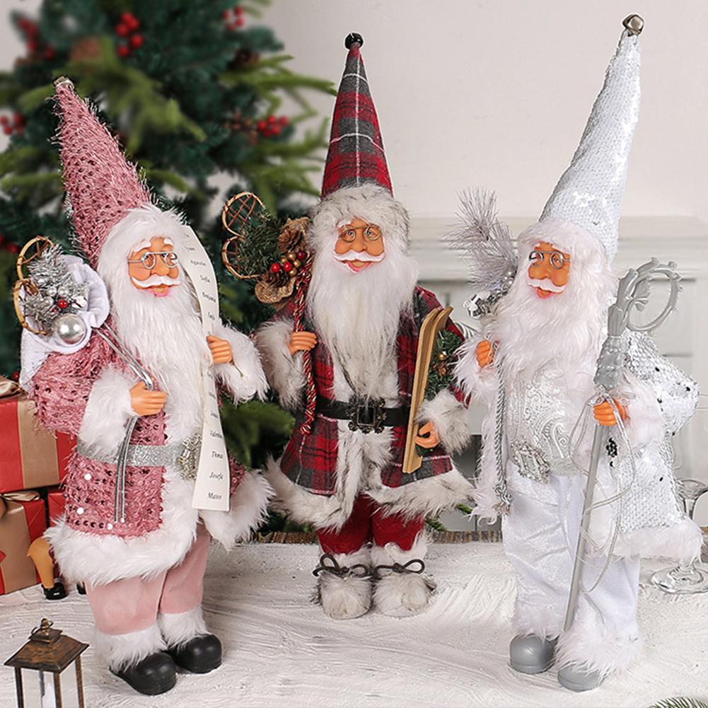 Christmas Mini Santa Claus Toy Festival Theme Cartoon Santa Claus Statue Creative Home Holiday Decoration