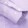 Men's Houndstooth Pattern Spread Collar Non-Iron Formal Shirts 100% Cotton - Long Sleeve Premium Quality Business Office Wear