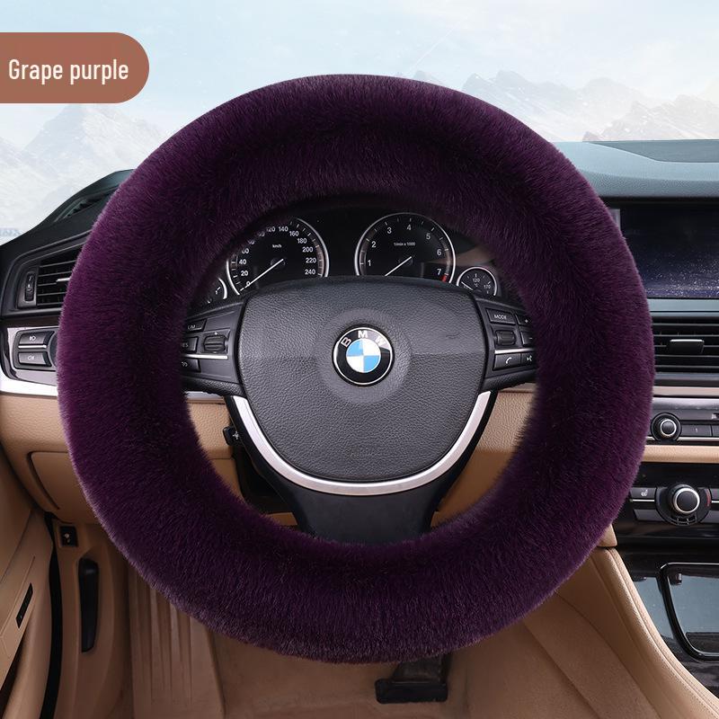 

Plush Winter Non-Slip Steering Wheel Cover - Universal Fit, Thick & Warm for Men and Women. Universal