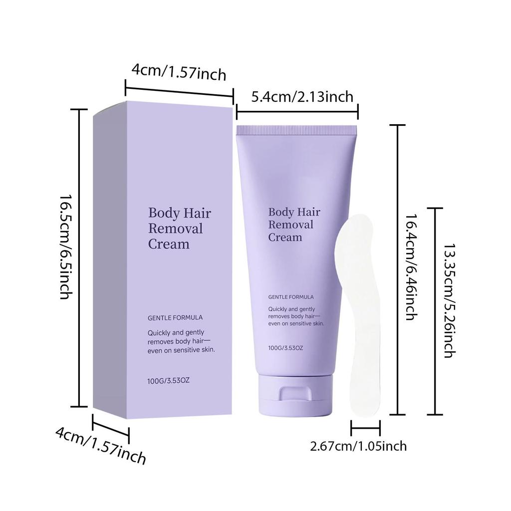 Odorless Gentle Body Hair Removal Cream: Quick, Daily, Portable Solution