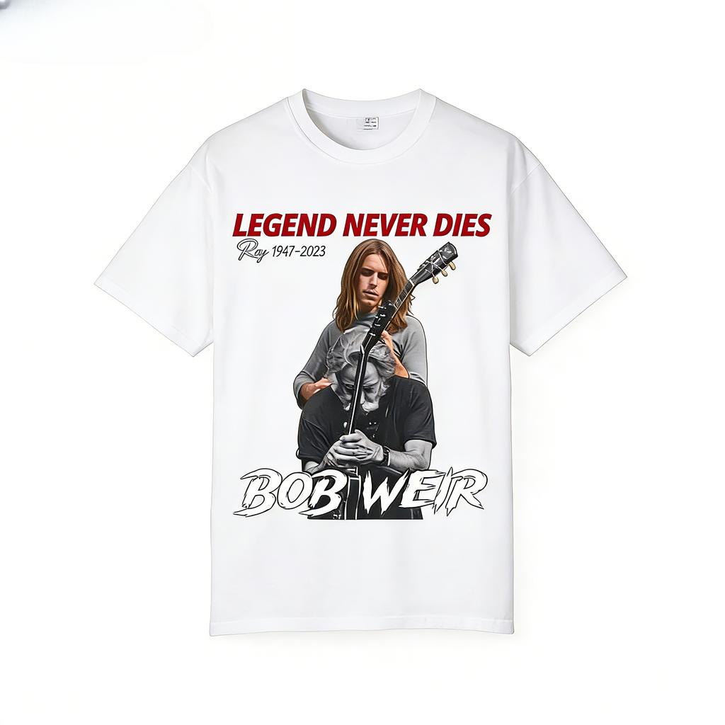 Bob Weir 19472026 Suitable for Menwomen 2026 SpringSummer New Collection of Top Bob Weir Commemorative Pure Cotton Tshirt