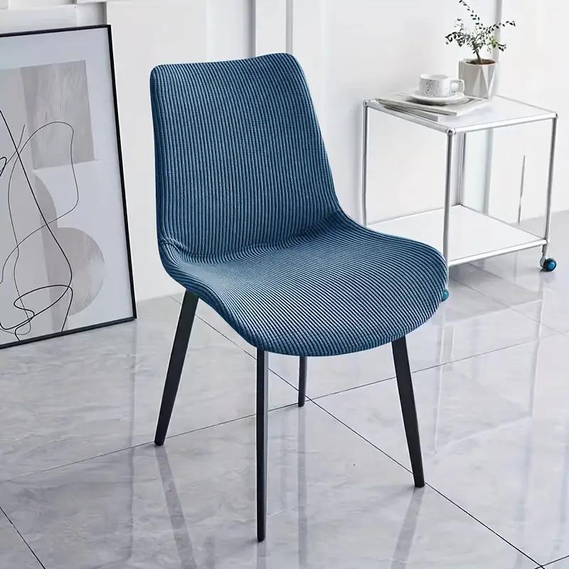1Pc Polar Fleece Armless Chair Cover Solid Color Dust-Proof Seat Slipcover Elastic Curved Washable Chair Covers Living Room Home
