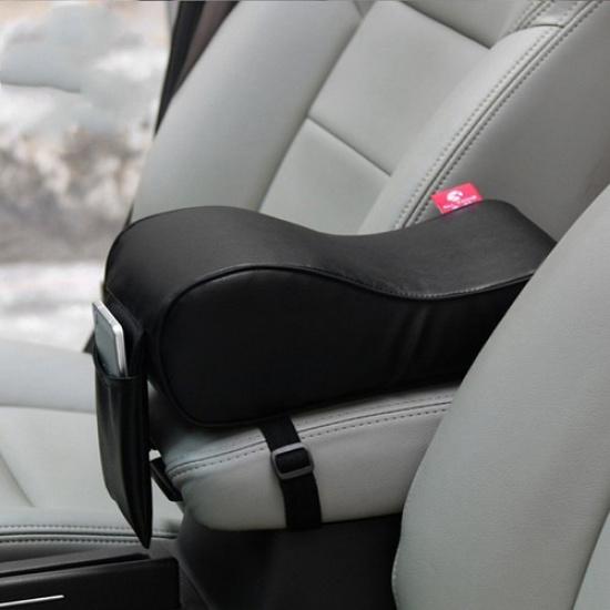 Car Center Console Arm Rest Cover Seat Box Pad PU Leather Armrest Mat Protector