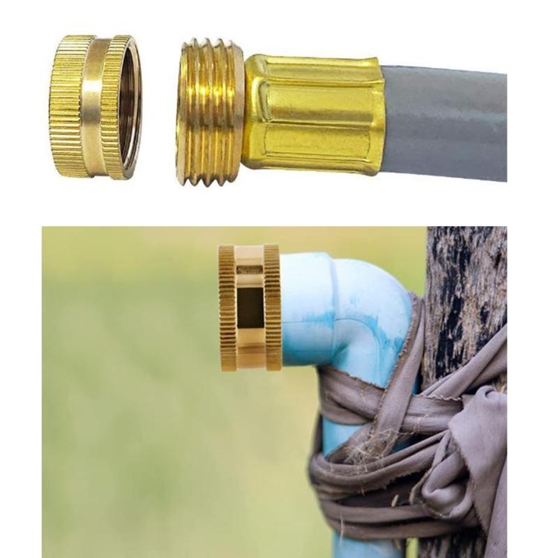 2/4Pcs Garden Hose Caps Brass Hose End Garden Hose Connectors Brass Caps 3/4" Female Thread Garden Hose Female Fitting Caps
