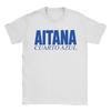 Aitana CUARTO AZUL Tour Cotton T Shirt for Unisex Summer Vintage TShirts O Neck Hipster Tees Oversized Wholesale Clothes