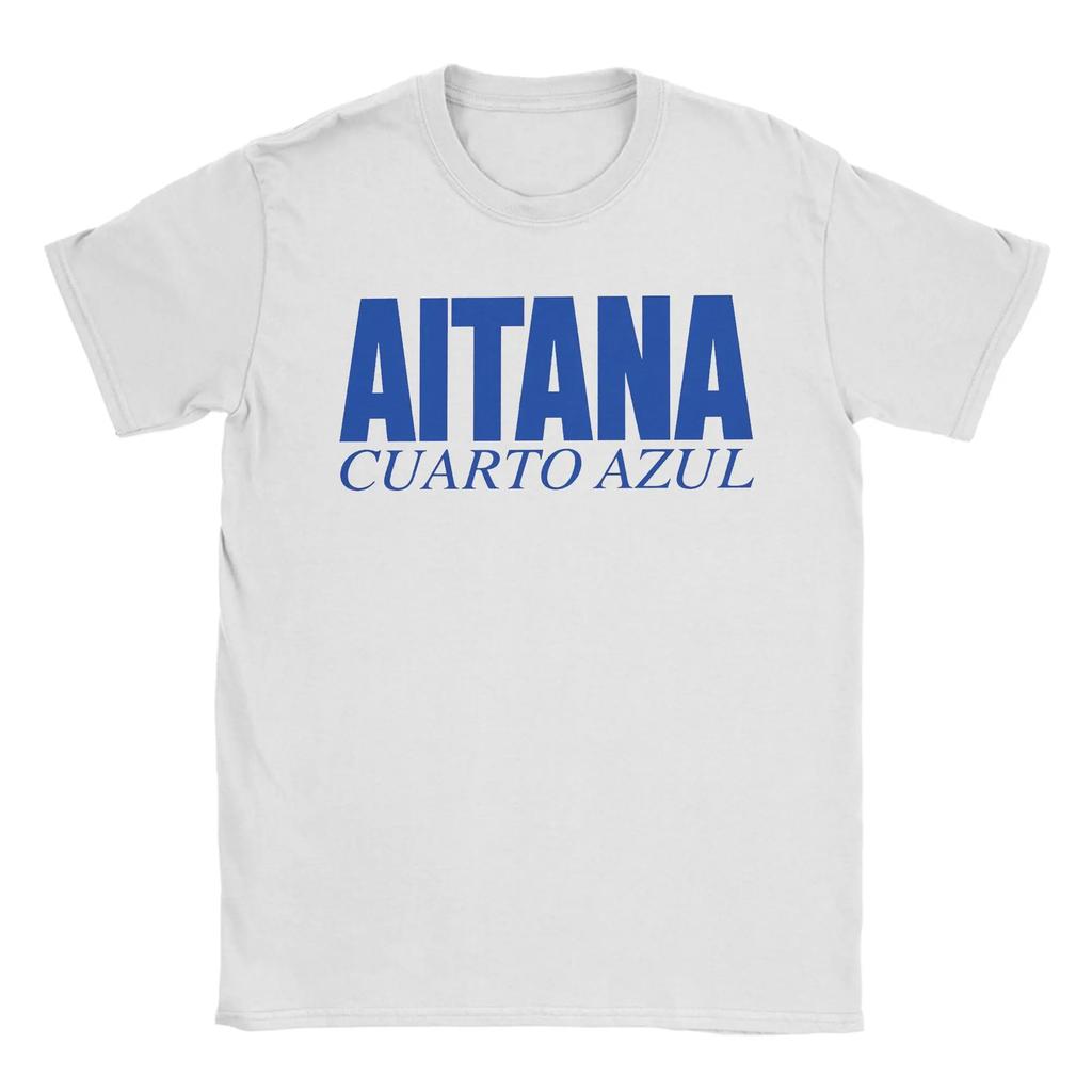 Aitana CUARTO AZUL Tour Cotton T Shirt for Unisex Summer Vintage TShirts O Neck Hipster Tees Oversized Wholesale Clothes