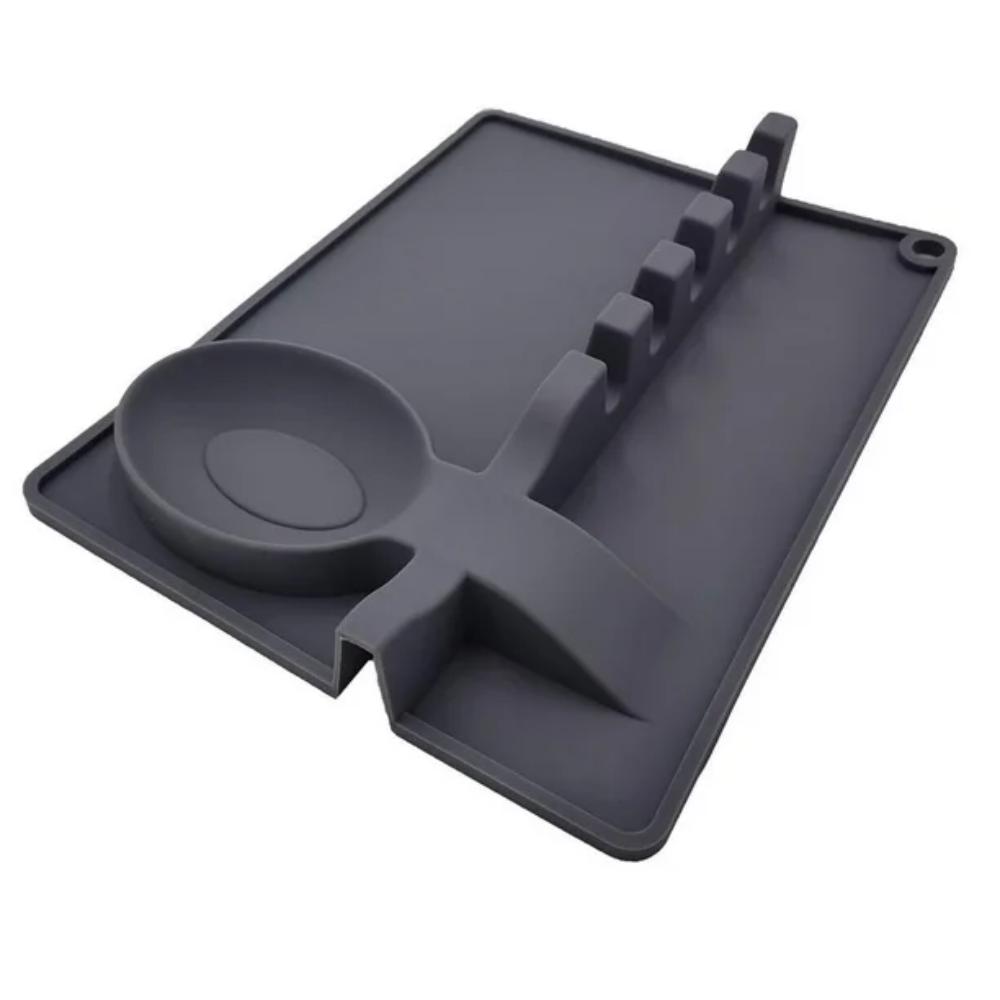 Silicone Utensil Rest with Drip Pad; Spoon Holder for Stove Top; Spoon Rest; Large Spoon Rest; Silicone Spoon Rest; Utensil Rest