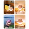 Wooden Fish Night Light Stress Relief Tap Lamp Cute Glow Bedside Lamp USB Charging Sleep Companion Interactive Toy