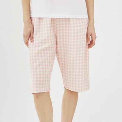 [TERAWOOD HOMEWEAR] Couple Windy Check 3/4 Length Pajama Pants [Shipped from Korea] 100% Authentic