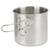 2 stücke Edelstahl Kochen Tasse Becher Faltbare Outdoor Camp Kochtopf Camping Kochgeschirr