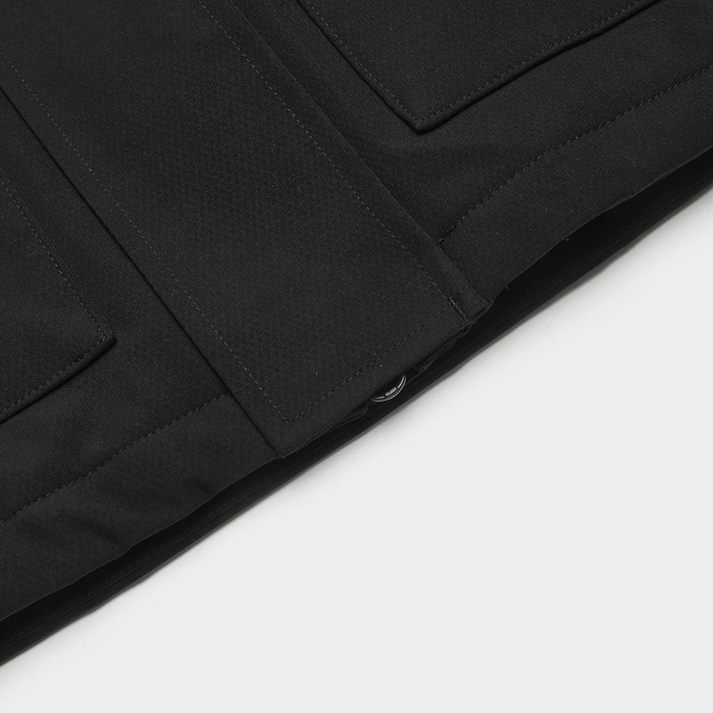 Fila Heritage Series Fashion Casual Water-Resistant Comfortable Warm Cotton Jacket Men Jackets Black F11M518903F-BK