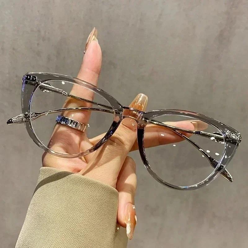 New Large Frame Cat's Eye Presbyopia Glasses Ultra-light Women's HD Anti-blue Light Reading Glasses Fashion Eyewear