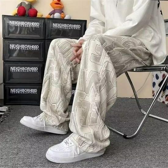 Men's Casual Straight-Leg Loose Wide-Leg Pants - Spring/Autumn Collection
