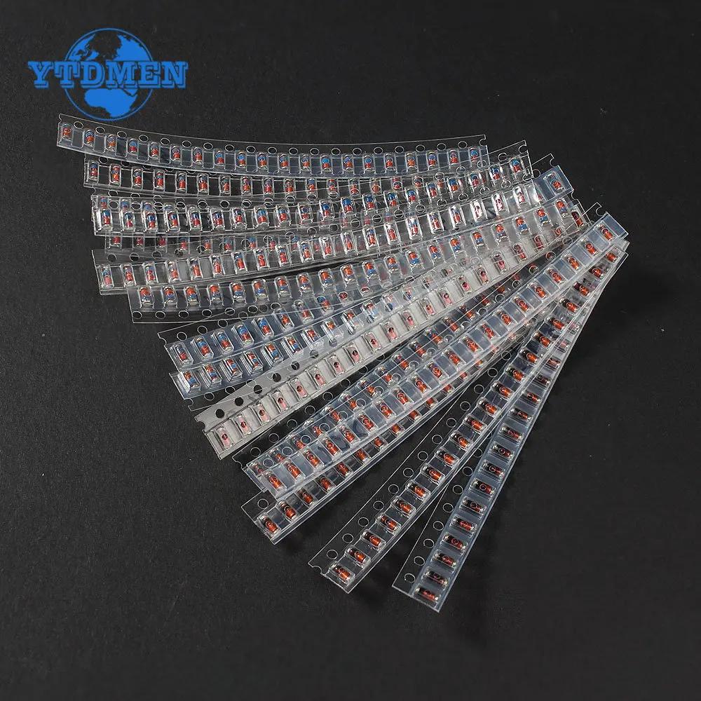 300PCS SMD LL34 Zener-Dioden-Kit 0,5W 1/2W 3V-24V 2V-39V SMD-Dioden-Set 1N4148