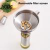 Oil Pouring Funnel Stainless Steel with Handle, Wide Mouth Handled Funnel, for Storage Smooth And Anti-Splash Kitchen Use Bottles