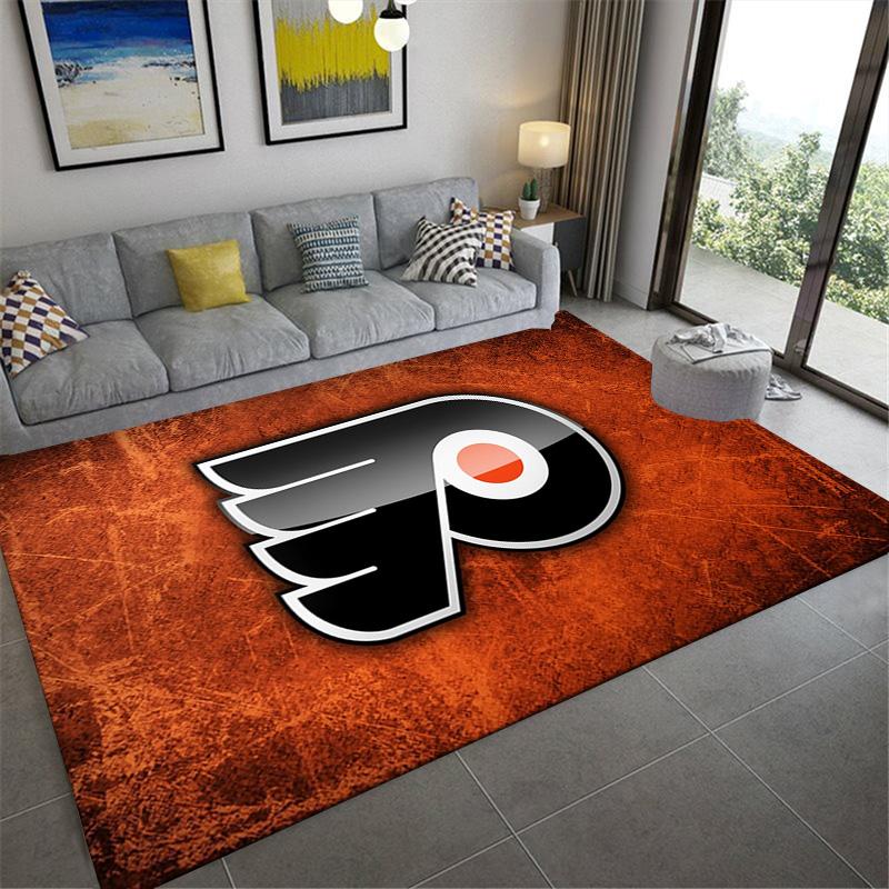 Philadelphia Flyers Art Carpet Rug for Living Room Bedroom Home Sofa Decoration,Kids Play Non-slip Floor Mat