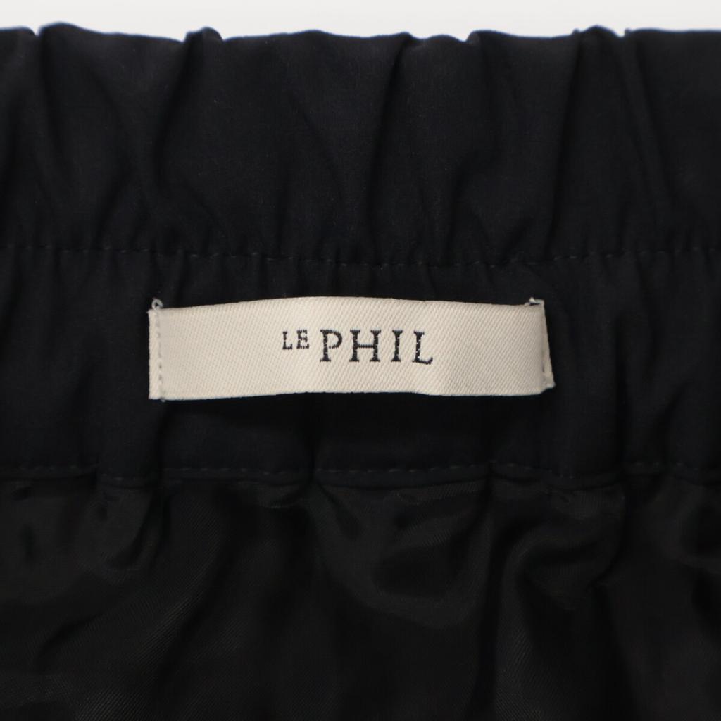 LE PHIL 534-0120302 Black Tie Lighter Belted Pleated Skirt Skirt 1 blackUsed