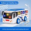 Inertia Bus Childrens Toy With Flashing Lights For Playroom Gift And Learning