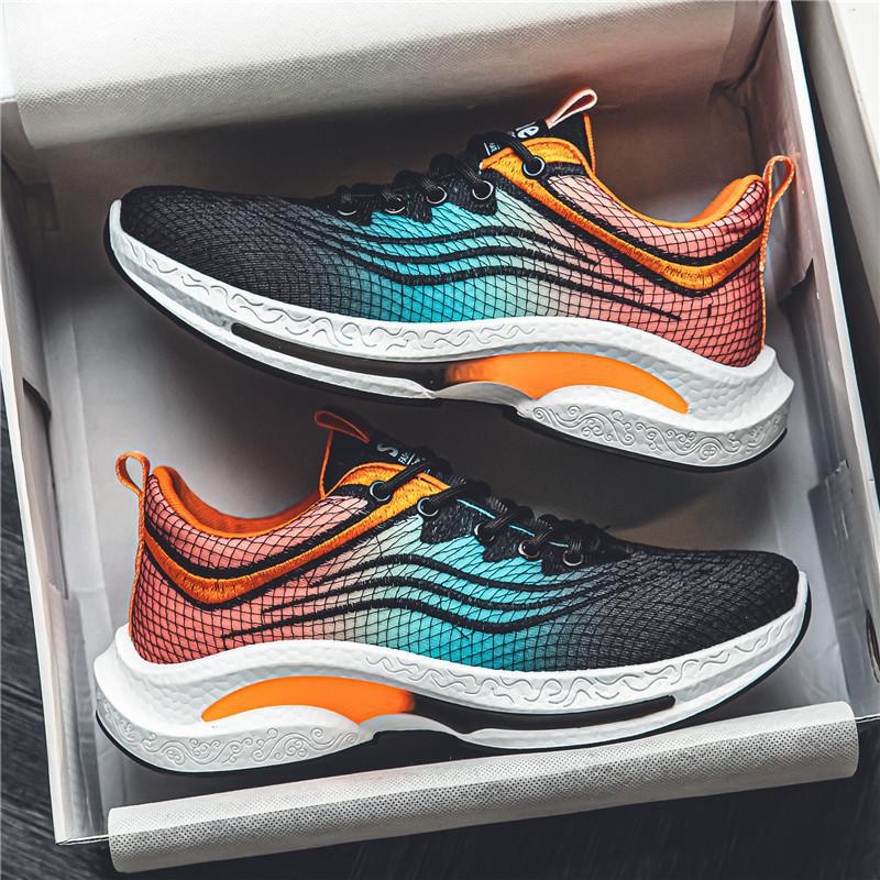 22 new summer mesh thick-soled heightened breathable casual soft-soled sports running shoes 39