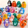 20/50pcs Cat Toys Rolling Tumbler Set Cartoon Animal Design No Battery Self Play Plastic Fun Gift for Cats , Pet Toys