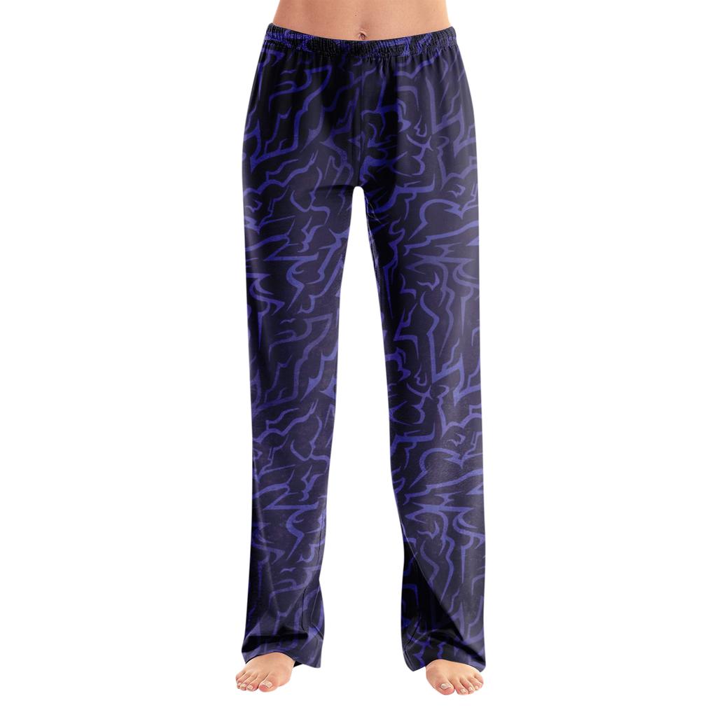 Pyžamové kalhoty Noční prádlo Ležérní Stahovací šňůrka Elastický pas Kalhoty Pohodlné Rovné Jóga Volné Kalhoty