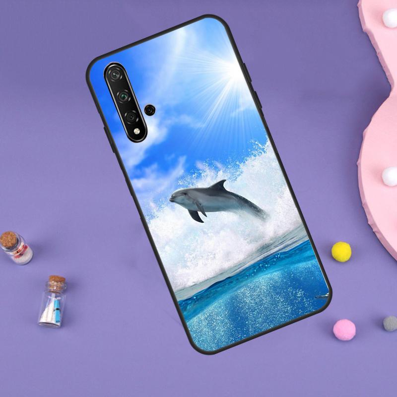 Animal Dolphin For Huawei Nova Y61 Y60 Y70 Y72 Y73 Y90 Y91 9 10 SE 7i 8i 11i 12i P30 P40 Lite P60 Pro Case