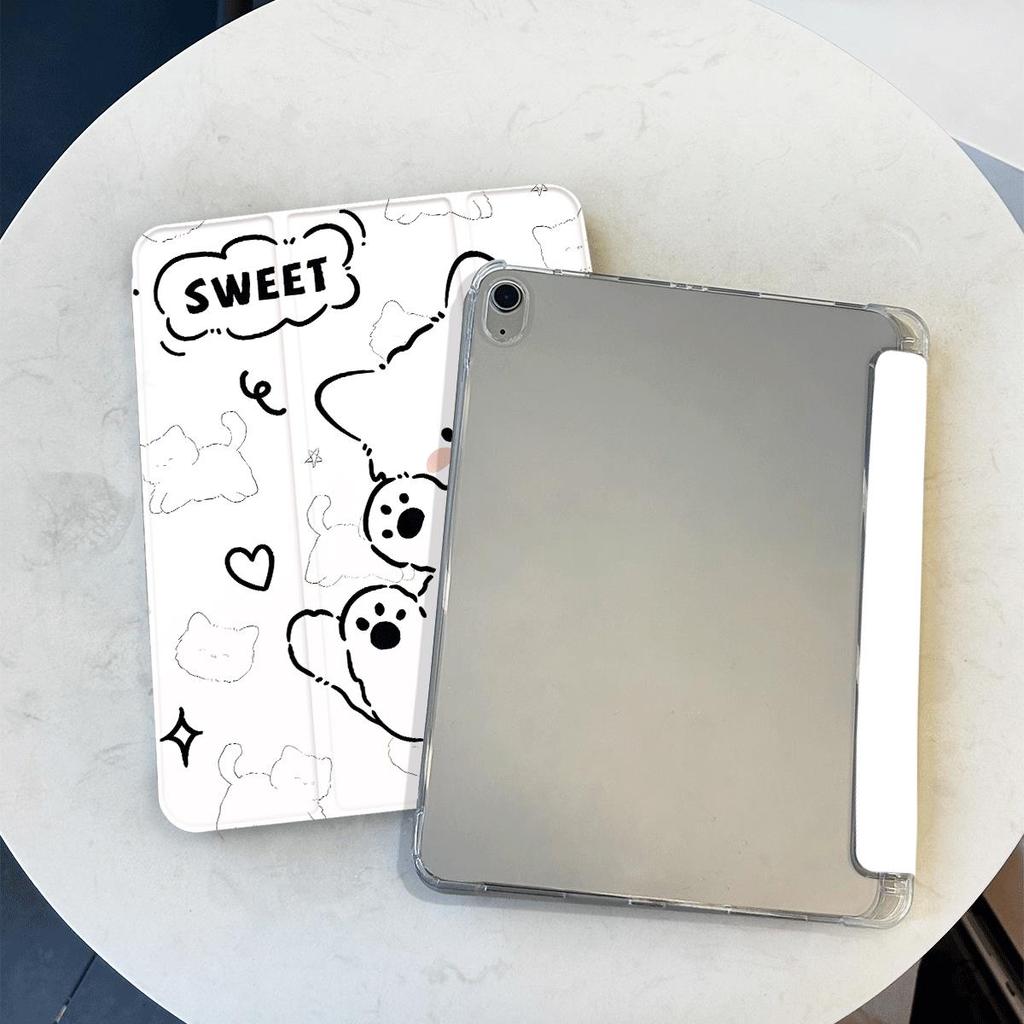 Line Cat Ipad Sleeve for IPad Air 5 Air 4 10.9 Pro 11 2nd 3rd 4th Ipad Mini6 8.3 Air 2/3 10.5 10.2 7th 8th 9th Gen 10th Funda