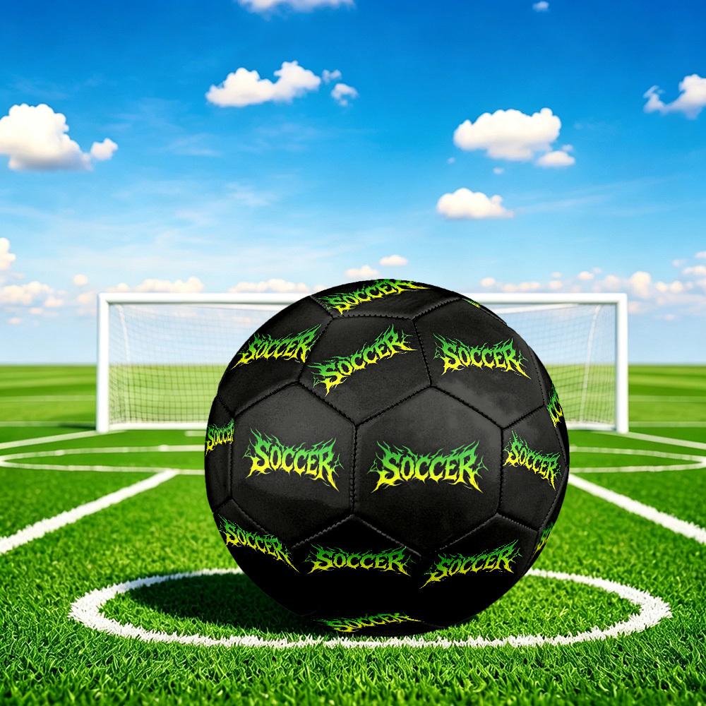 1pc Soccer Flame Art Size 5 Soccer Ball Professional Match Training Football Indoor &Outdoor Sports Ball Lightweight Durable c6526