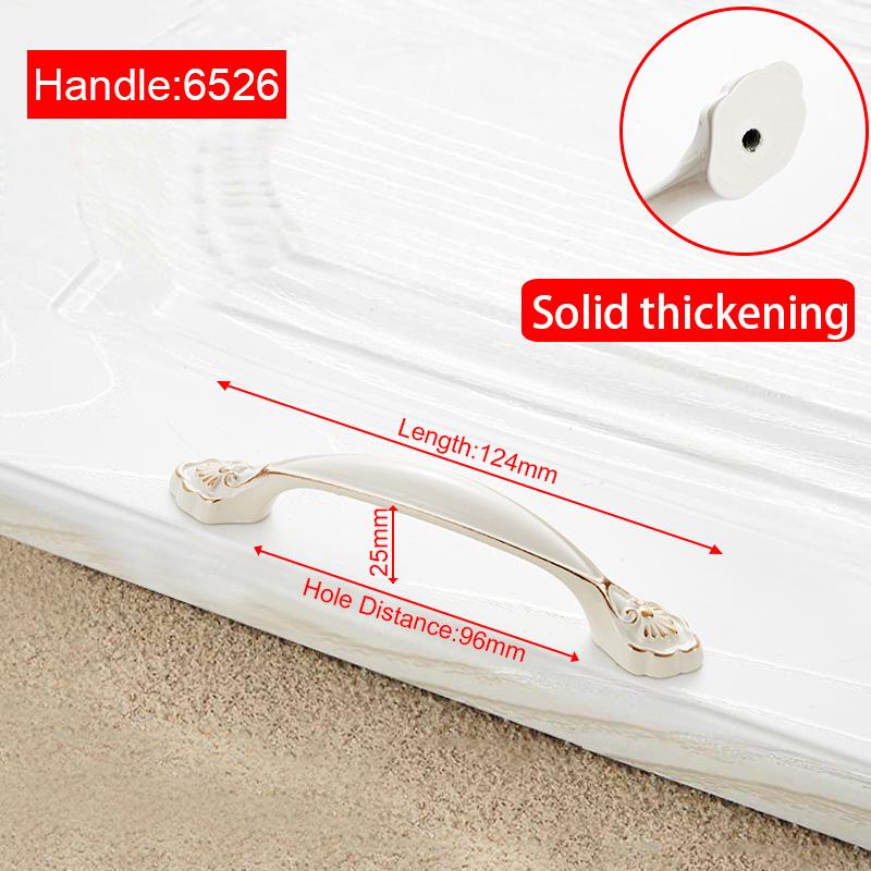 NAIERDI Ivory White Cabinet Handles Zinc Aolly Kitchen Cupboard Door Pulls Drawer Knobs European Fashion Furniture Handle