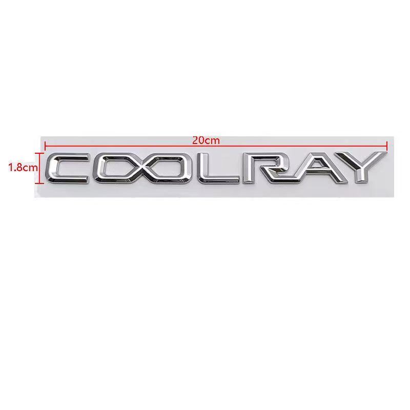 COOLRAY letter badge car stickers For coolray refitted black personalized logo rear boot label trunk side door parts