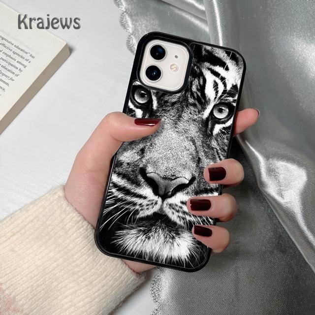 Krajews Tier Tiger weiche Handyhülle Abdeckung Für iPhone 17 Air 16 15 14 plus 12 13 pro max Hülle Schale Fundas