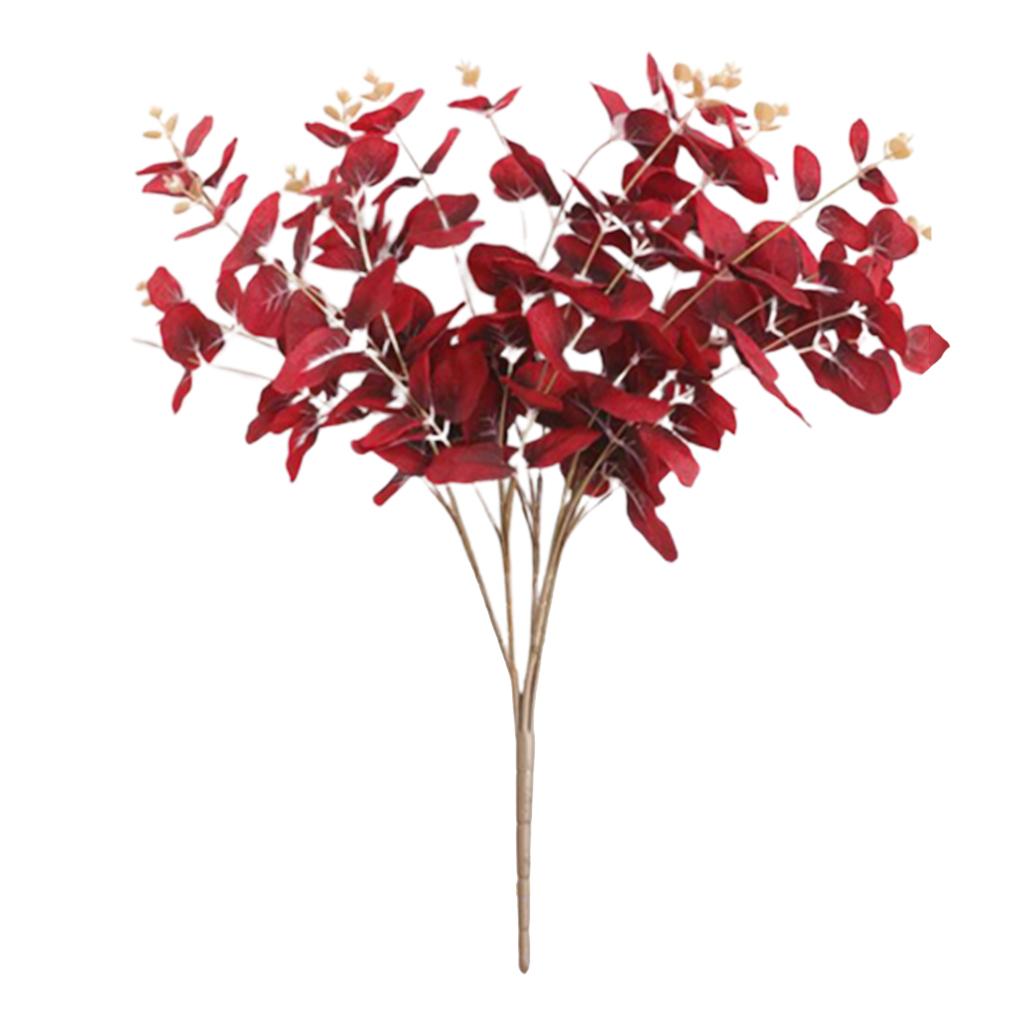 19inch Eucalyptus Leaf Foliage Stem Artificial Flower Greener for Home Decor