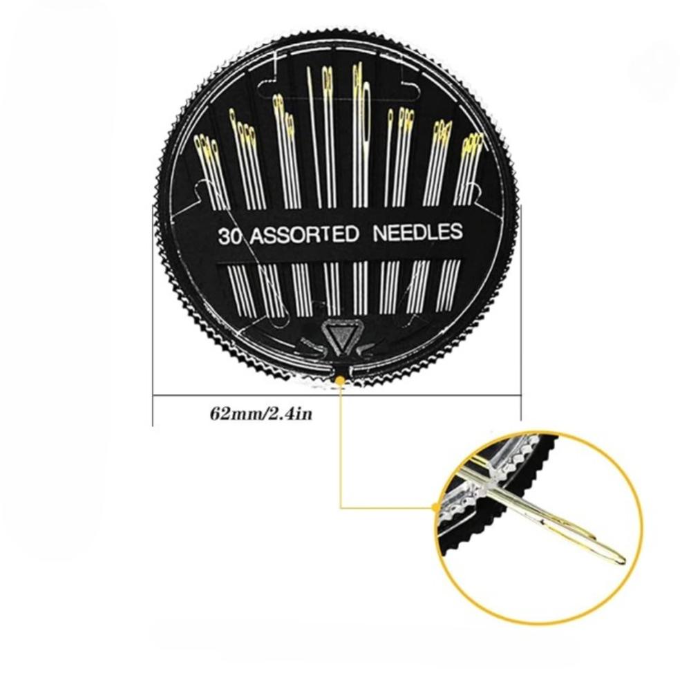 30 Pcs Hand Sewing Needles, Handmade Sewing Needles Set, Gold Tail Needles, General Purpose Hand Sewing Needles, Used for Various DIY Repair and Hand