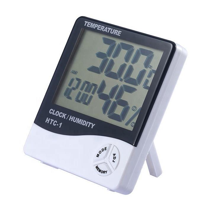 Wireless Digital Hygrometer Thermometer Large LCD Display Touch Screen Hygrothermograph Higrometro Reloj