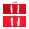 2PCS Car LED Reflector Light For Toyota Corolla Cross 2020 2021 2022 Rear Fog Lamp Bumper Brake Light Dynamic Turn Signal