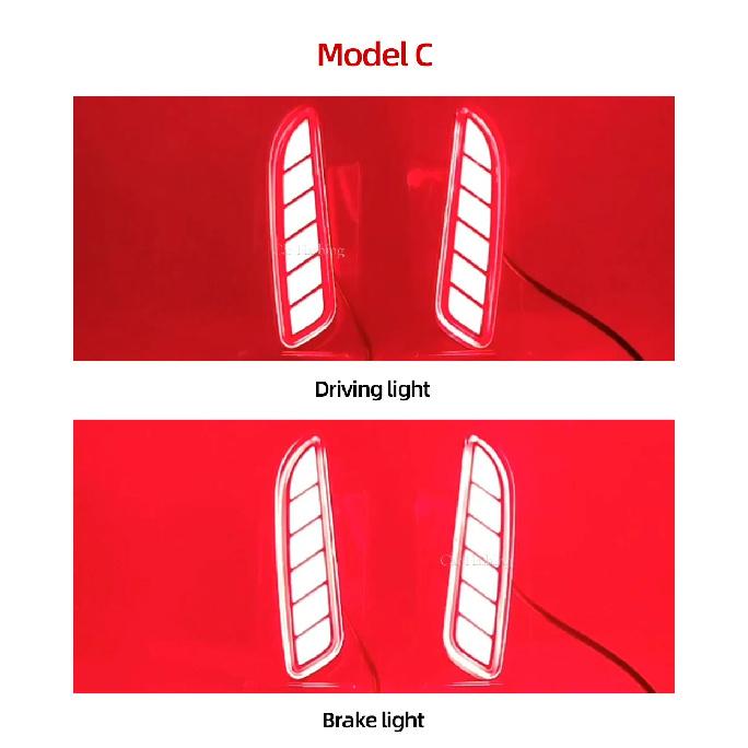 2PCS Car LED Reflector Light For Toyota Corolla Cross 2020 2021 2022 Rear Fog Lamp Bumper Brake Light Dynamic Turn Signal