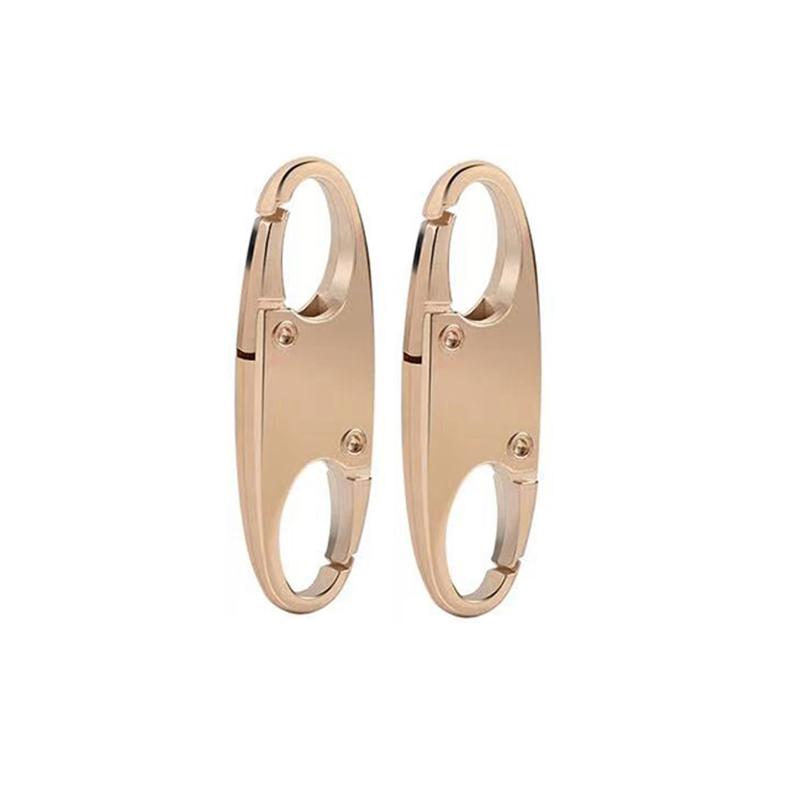 2Pcs Zipper Clip Theft Deterrent Double Opening Zippers Pull Replacement Detachable Zipper Connectors Zipper Lock Carabiner Clip