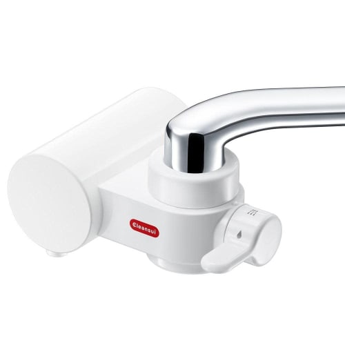 Cleansui CB Series Compact Faucet-Mounted Water Purifier with 3 Cartridges (CB023Z-WT)