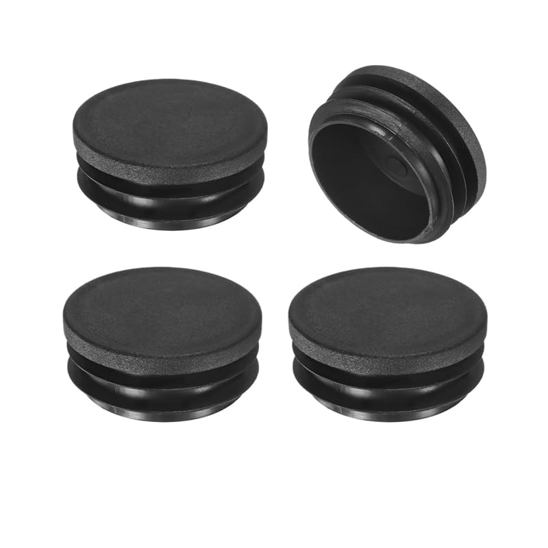 

LEBUBU Tube Insert Pipe End Cover Cap Plastic Round Plug Plastic Stopper Inner Insert for Furniture, Tables, Chairs, Sofas, Bench(42mmx4pcs) Outer diameter 42mm чорний