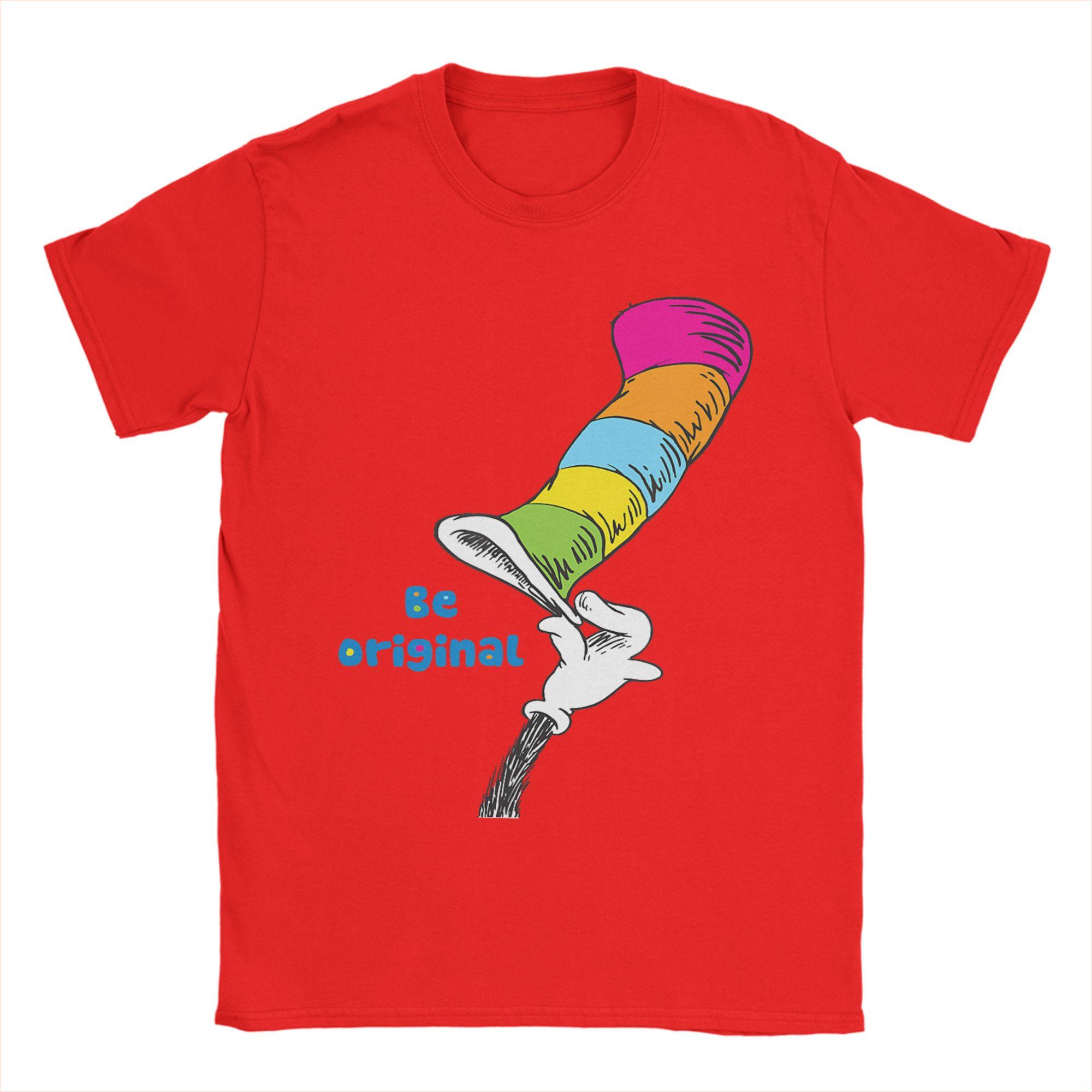 

Dr. Seuss Be Original T Shirts Unisex s 100% Cotton Vintage T-Shirts Crewneck Tee Shirt Short Sleeve Tops Plus Size S