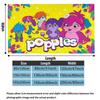 Popples Cartoon Print Flannel Blanket High Quality Warm Comfortable Cover for All Seasons Perfect for Gifts Home Decor