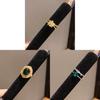 Geometric Zircon Flower Oval Fashion Open Ring For Women