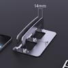 Aluminum Vertical Computer Stand Adjustable 14 45mm Thickness Anti Slip Desktop for Professionals Students