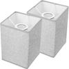 BESPORTBLE 2pcs Linen Lampshade Table Lamp Shade Pendant Lamp Replacement Lamp Square Cloth Lampshade Linen Pendant Light Shades Fixture Drum