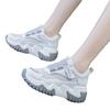 thick-soled women's sports and leisure shoes mesh shoes breathable mesh surface summer thin inner height increase women's shoes 7cm Velcro small size