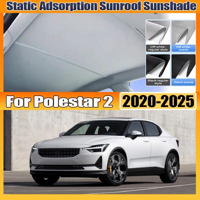 For Polestar 2 P317 2020~2025 Skylight Sunshade Sunroof Electrostatic Adsorption Visors Anti UV Sun Protection Car Accessories
