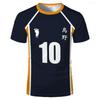 Anime Haikyuu Rollespil Trøje Karasuno High School Volleyballklub Hinata Shoyo Kageyama Sportstøj Trøje Unisex Rund Hals Top